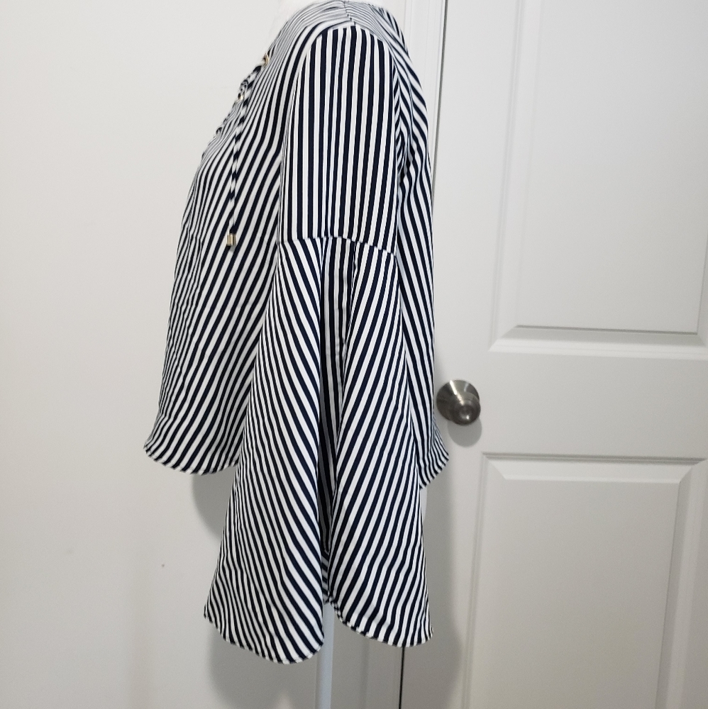 Zara Basic Stripe Top Size Medium. - image 2